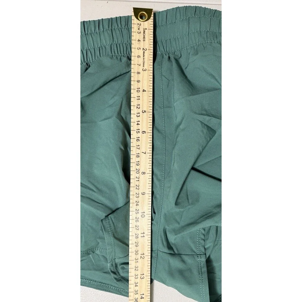 NWT‎ Nike One Dri-FIT High-Waisted Girls Lg Shorts Green Woven Training Short